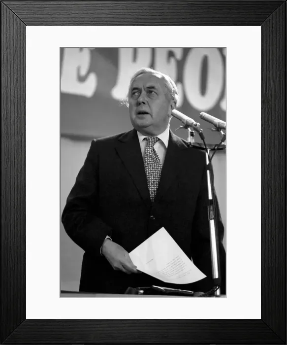 Framed Print : Prime mInister Harold Wilson speaks during a debate on the Common Market Framed Print : Prime mInister Harold Wilson speaks during a debate on the Common Market