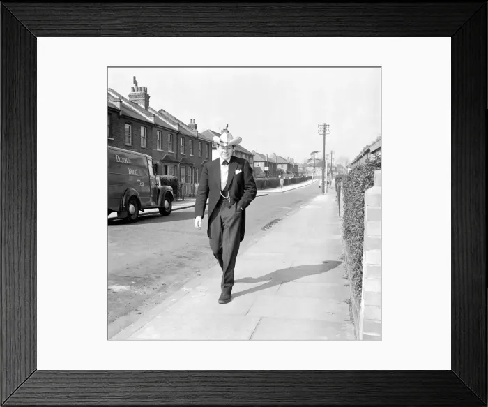 Framed Print : Martin Coleman seen here without his Lambretta scooter. March 1958 A663-005 Framed Print : Martin Coleman seen here without his Lambretta scooter. March 1958 A663-005