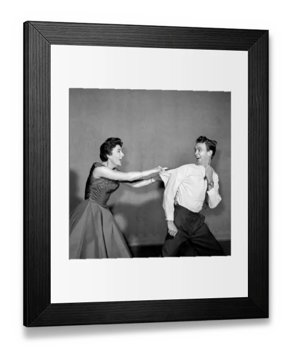 Framed Print : Actress Noele Gordon seen here with Midlands TV producer Reg Watson
