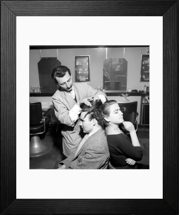 Framed Print : Wig Maker: Josephine Annes hair is made into a wig for Peter Kent Framed Print : Wig Maker: Josephine Annes hair is made into a wig for Peter Kent