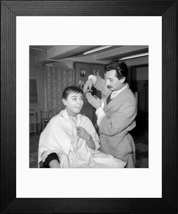 Framed Print : Wig Maker: Josephine Annes hair is made into a wig for Peter Kent Framed Print : Wig Maker: Josephine Annes hair is made into a wig for Peter Kent