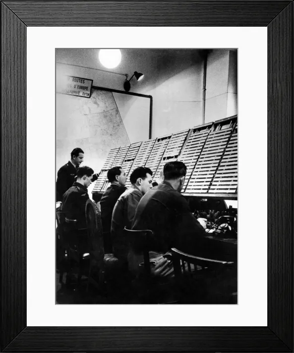 Framed Print : Pictures of Control desk for the Four Allied Powers show American Framed Print : Pictures of Control desk for the Four Allied Powers show American