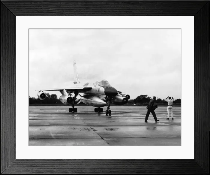 Framed Print : The Hustler beat the previous Tokyo-London flight record - by an RAF Canberra bomber in Framed Print : The Hustler beat the previous Tokyo-London flight record - by an RAF Canberra bomber in