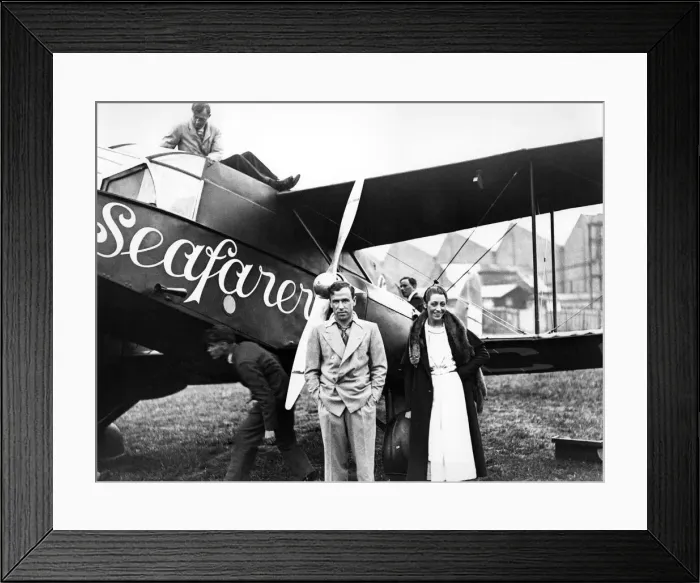 Framed Print : Mr Jim and Mrs. J Mollison, otherwise known as Amy Johnson Framed Print : Mr Jim and Mrs. J Mollison, otherwise known as Amy Johnson