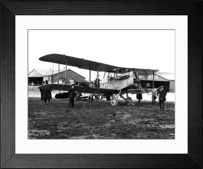 Framed Print : This Airco DH-4 operated a service from Londons Croydon Airport to Paris