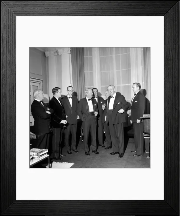 Framed Print : Edward Heath seen here with former Prime Minister Harold MacMillan. March 1969 Z2664 Framed Print : Edward Heath seen here with former Prime Minister Harold MacMillan. March 1969 Z2664