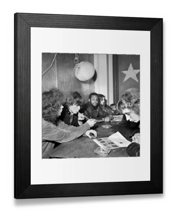 Framed Print : Amsterdam Coffee Shop Fantasio'Where it is legal to smoke Cannabis
