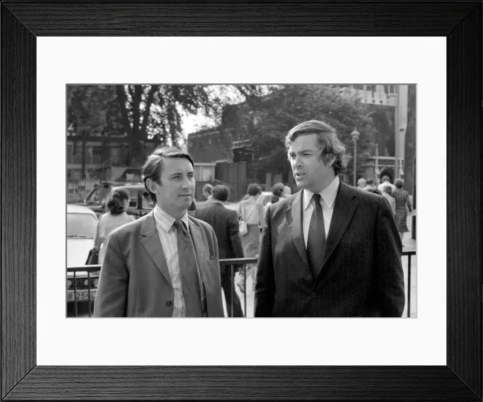 Framed Print : David Steel M. P. (left) and John Pardoe M. P. seen here during the contest for Liberal Framed Print : David Steel M. P. (left) and John Pardoe M. P. seen here during the contest for Liberal