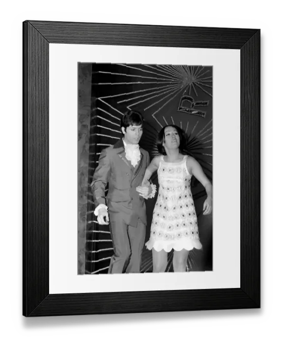 Framed Print : The winner of the Eurovision Song Contest was Senorita Massiel from Spain with her song Framed Print : The winner of the Eurovision Song Contest was Senorita Massiel from Spain with her song