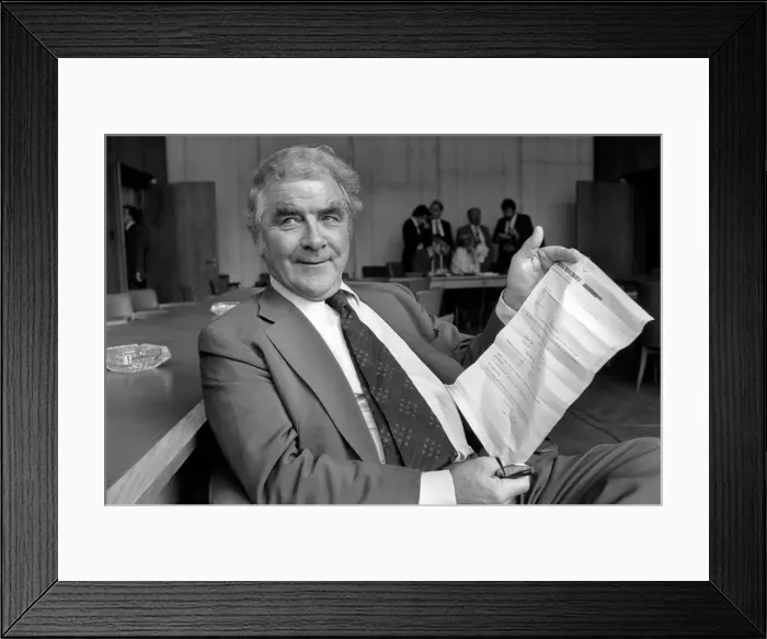 Framed Print : Joe Gormley: National Union of Mineworkers. June 1976
