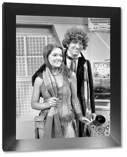 Dr. Who actor Tom Baker seen here with his new assistant played by Louise Jameson