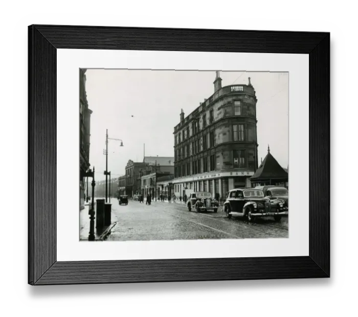 Framed Print : Shawlands Cross looking towards Kilmarnock Road 1951