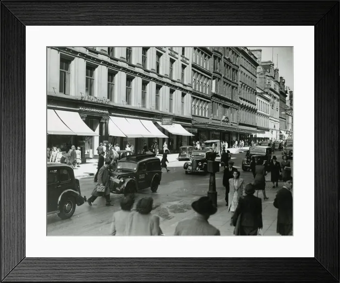 Framed Print : Buchanan Street Glasgow May 1948 Framed Print : Buchanan Street Glasgow May 1948