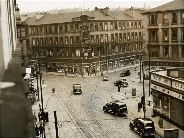 St. Georges Cross in Glasgow 1950s