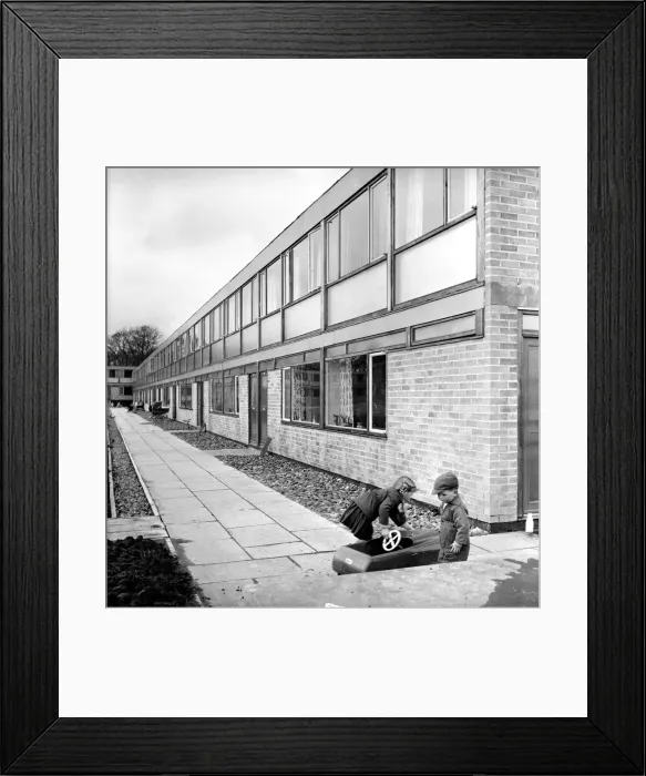 Framed Print : New housing estate being built on the edge of the new Cumbernauld Town. 1963 A798