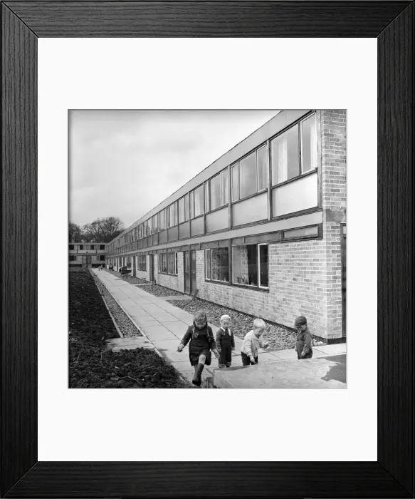 Framed Print : New housing estate being built on the edge of the new Cumbernauld Town. 1963 A798-004 Framed Print : New housing estate being built on the edge of the new Cumbernauld Town. 1963 A798-004