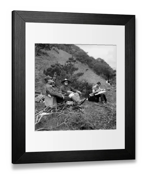 Framed Print : Actress Ingrid Bergman seen here on location in North Wales filming Framed Print : Actress Ingrid Bergman seen here on location in North Wales filming