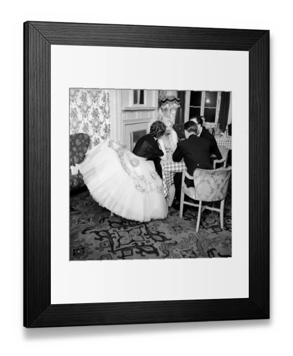 Framed Print : Entertainment: Television: Behind the scenes of Victor Sylvesters dancing club Framed Print : Entertainment: Television: Behind the scenes of Victor Sylvesters dancing club
