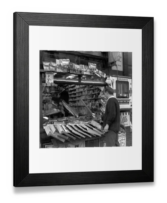 Framed Print : Sweetshops and shop assistants. 1960 A1204