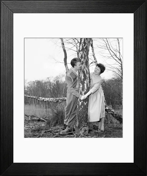 Framed Print : Romantic couple take a stroll in the country side. Richard Camp and Diane Ford. A651-009 Framed Print : Romantic couple take a stroll in the country side. Richard Camp and Diane Ford. A651-009