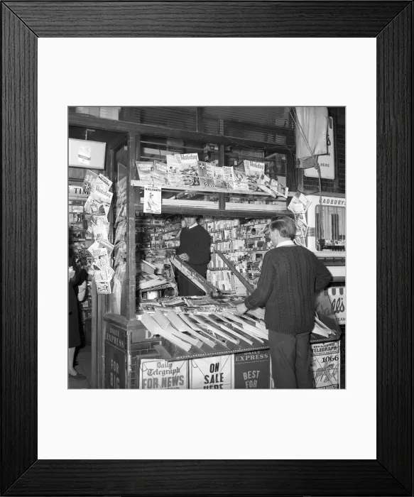 Framed Print : Sweetshops and shop assistants. 1960 A1204-003 Framed Print : Sweetshops and shop assistants. 1960 A1204-003