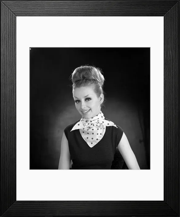 Framed Print : Woman wearing Berlin scarf. January 1964 Framed Print : Woman wearing Berlin scarf. January 1964