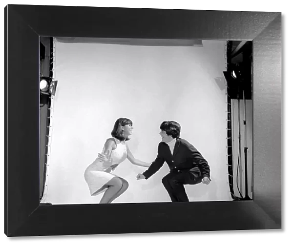 Couple dancing the 'Bend'. 1960 A1202