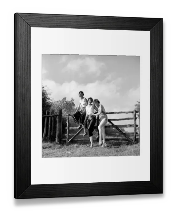 Framed Print : Inventions: The Rain Gun': A farmer seen here testing a new kind of irrigation Framed Print : Inventions: The Rain Gun': A farmer seen here testing a new kind of irrigation