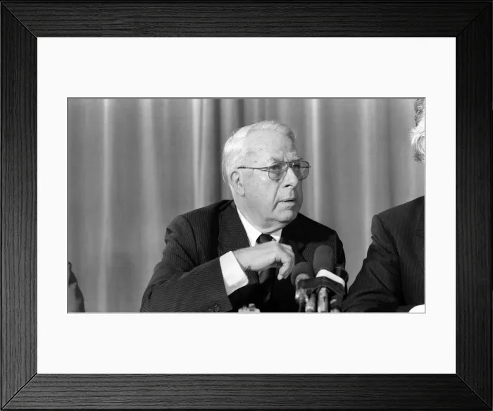 Framed Print : Sir Ian McGregor Chairman of the National Coal Board telling Framed Print : Sir Ian McGregor Chairman of the National Coal Board telling