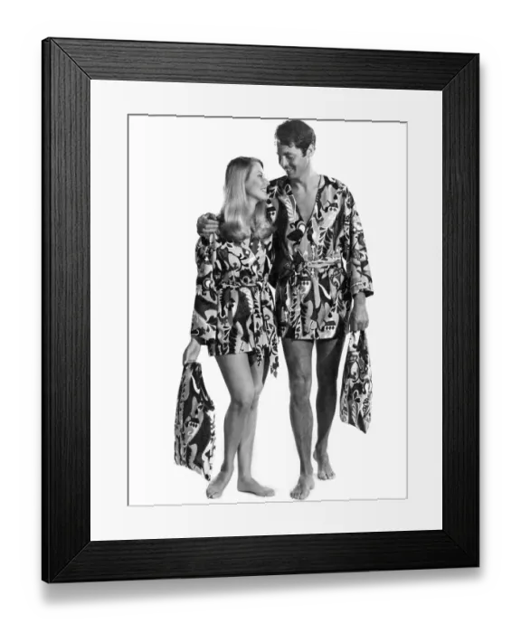 Framed Print : Reveille Fashions: Lynn Broadbent and Jeremy Hobbs. July 1968 P008390 Framed Print : Reveille Fashions: Lynn Broadbent and Jeremy Hobbs. July 1968 P008390