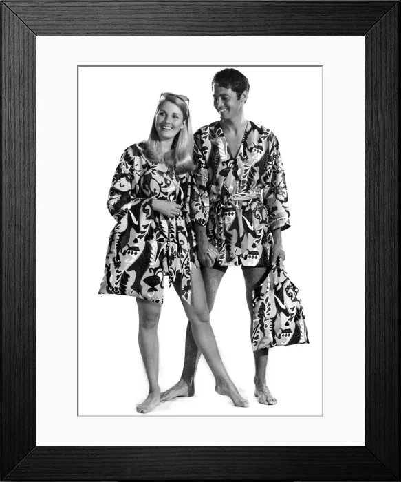 Framed Print : Reveille Fashions: Lynn Broadbent and Jeremy Hobbs. July 1968 P008391 Framed Print : Reveille Fashions: Lynn Broadbent and Jeremy Hobbs. July 1968 P008391