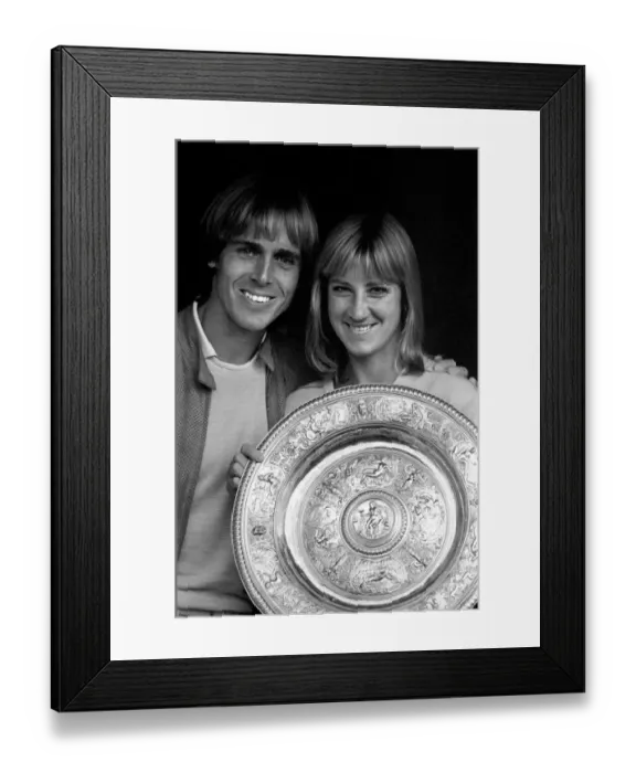 Framed Print : Wimbledon Tennis. 1981 Womens Finals. Chris Evert Lloyd v. Hana Mandlikova