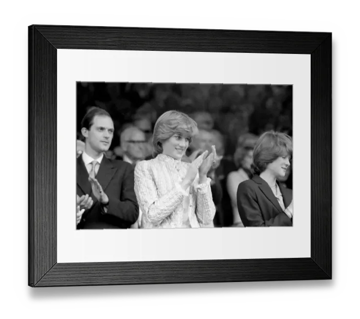 Framed Print : Lady Diana Spencer in the Royal Box on Centre Court at the Wimbledon Tennis Championships Framed Print : Lady Diana Spencer in the Royal Box on Centre Court at the Wimbledon Tennis Championships