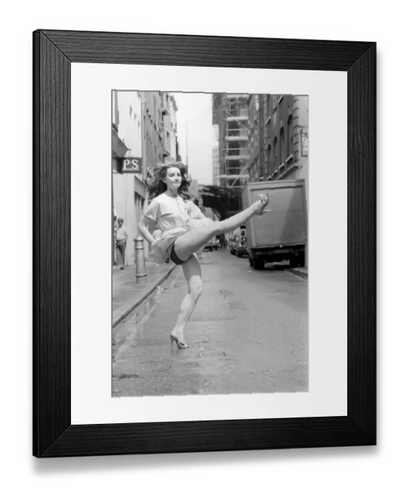 Framed Print : Entertainment: Dancing: Can-Can: Girls in Covent Garden doing or trying to do the Can-Can