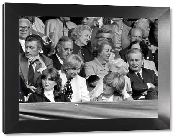 Lady Diana Spencer watching the Mens Singles semi final between John McEnroe