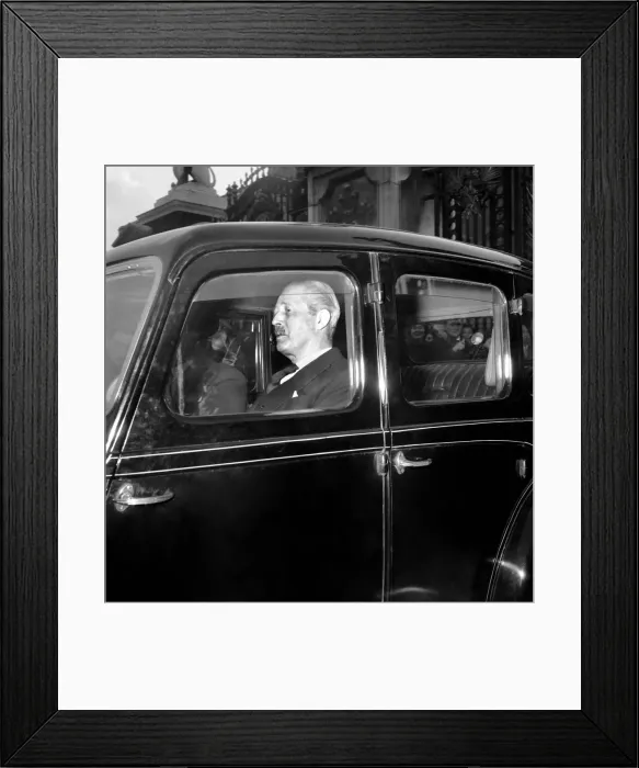Framed Print : Mr. Harold MacMillan seen here leaving Buckingham Palace after seeing the Queen