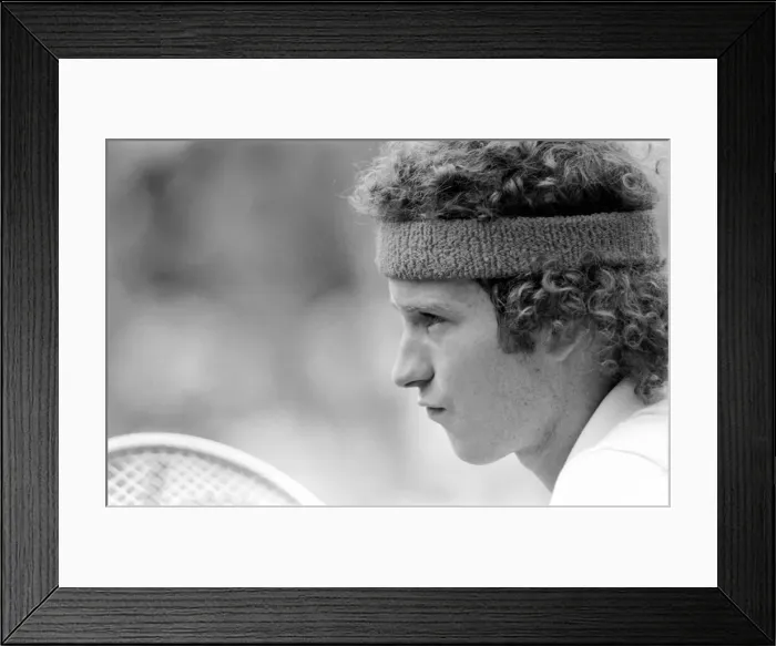Framed Print : Wimbledon 3rd Day: John McEnroe. June 1981 81-3579-001 Framed Print : Wimbledon 3rd Day: John McEnroe. June 1981 81-3579-001