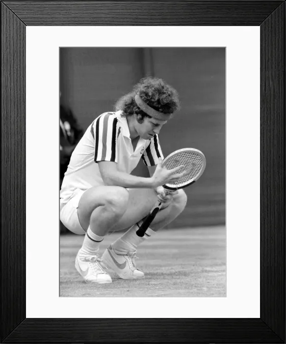 Framed Print : Wimbledon 1980: Menes Final: Bjorn Borg v. John McEnroe. July 1980 80-3479a-020 Framed Print : Wimbledon 1980: Menes Final: Bjorn Borg v. John McEnroe. July 1980 80-3479a-020
