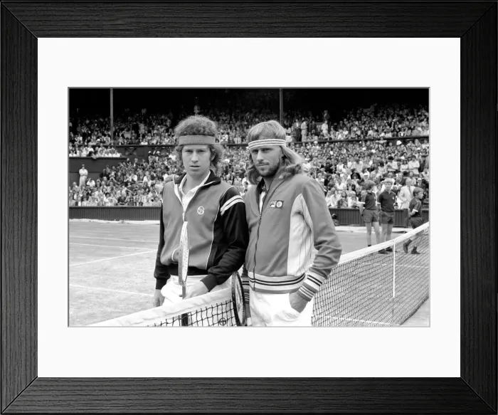 Framed Print : Wimbledon 1980: Menes Final: Bjorn Borg v. John McEnroe. July 1980 80-3479a-014 Framed Print : Wimbledon 1980: Menes Final: Bjorn Borg v. John McEnroe. July 1980 80-3479a-014