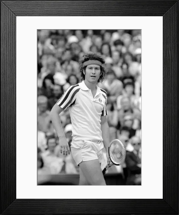 Framed Print : Wimbledon 1980: Mens Finals: Bjorn Borg v. John McEnroe. July 1980 80-3479-005 Framed Print : Wimbledon 1980: Mens Finals: Bjorn Borg v. John McEnroe. July 1980 80-3479-005