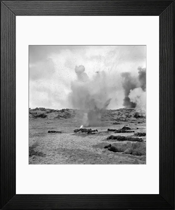Framed Print : Dunkirk'film being made on English Beaches. May 1957 J3199-005