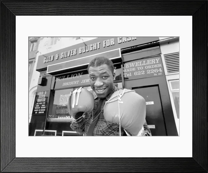 Framed Print : Boxer Gary Mason. February 1987 Framed Print : Boxer Gary Mason. February 1987
