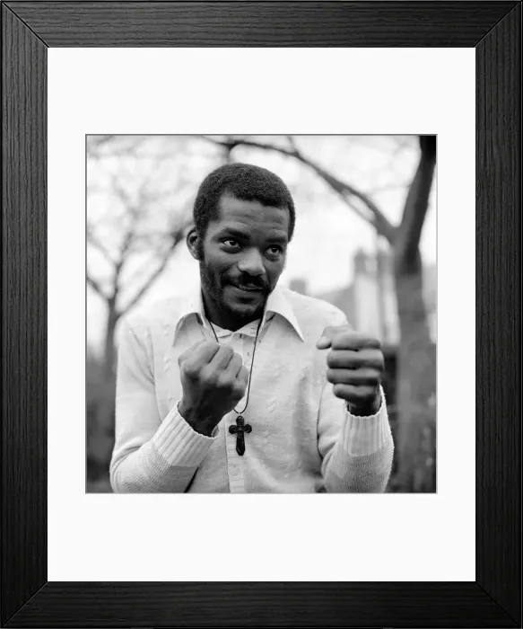 Framed Print : Boxer Pat Thomas. December 1975 Framed Print : Boxer Pat Thomas. December 1975