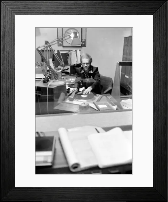 Framed Print : Pop Star: Elton John. Elton John records his first programme as a disc jockey at the BBC Framed Print : Pop Star: Elton John. Elton John records his first programme as a disc jockey at the BBC