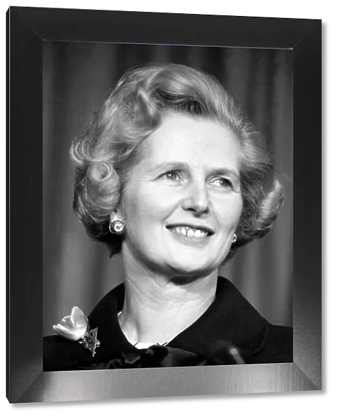 Mrs. Margaret Thatcher Conservative party Leader after beating Edward Heath in