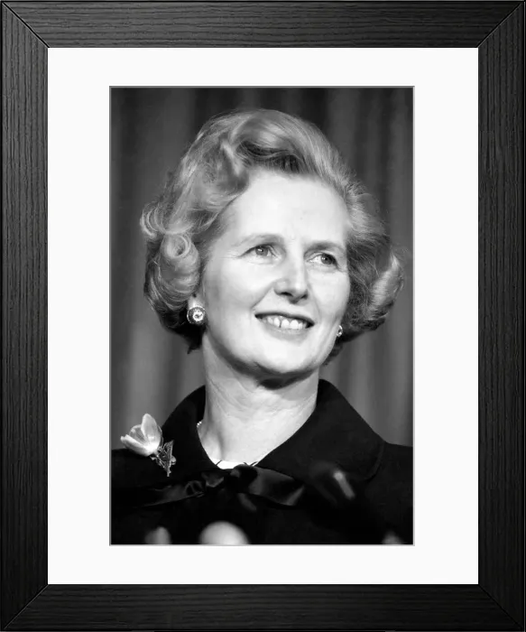 Framed Print : Mrs. Margaret Thatcher Conservative party Leader after beating Edward Heath in Framed Print : Mrs. Margaret Thatcher Conservative party Leader after beating Edward Heath in