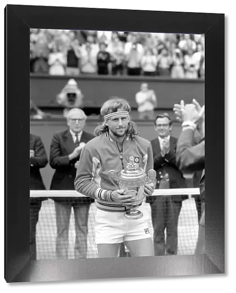 Wimbledon 1980: MenIs Final: Bjorn Borg v. John McEnroe. July 1980 80-3479a-002