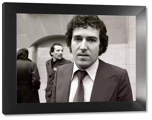 Peter Hain 1976. Pictured outside the Old Bailey