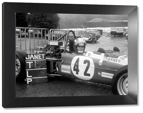 Women Racing Driver: Janet McPherson. November 1975