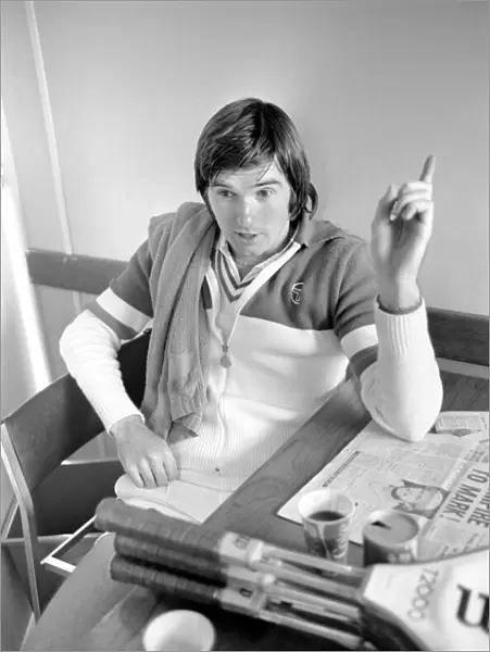 Tennis star: Jimmy Connors seen here in the changing rooms at Wimbledon. June 1975